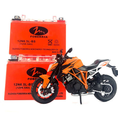 Pabrik 12N6.5 Baterai Asam Timbal Sepeda Motor Disegel 12 Volt 6,5 Ah Untuk ATV