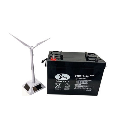 FOBERRIA Maintenance Free UPS Deep Cycle Battery Untuk Solar 175mm Agm 12v 90ah
